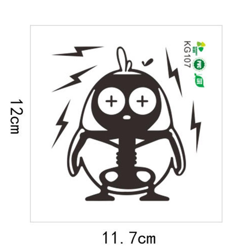 Schakelaar Muursticker Verwijderbare Levendige Elektrische Schok Hond Vogel Decal Waterdicht Kinderkamer Zelfklevende Grappige Decoratie: B