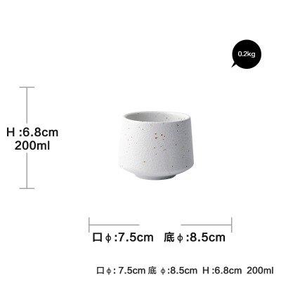 Taza de agua del té de Color sólido Vintage accesorios hechos a mano taza de té de cerámica Color de piedra taza de café mate