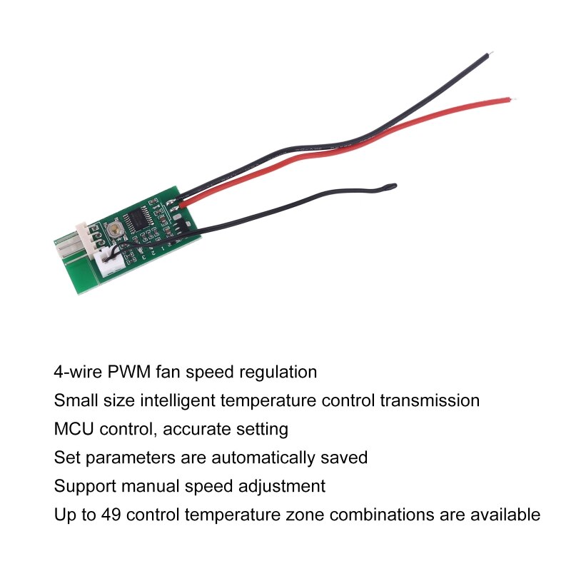 12V PWM 4-Draht Temperatur Control Speed Controller für PC Fan Chassis Schrank Computer Fan Noise reduktion O31 20