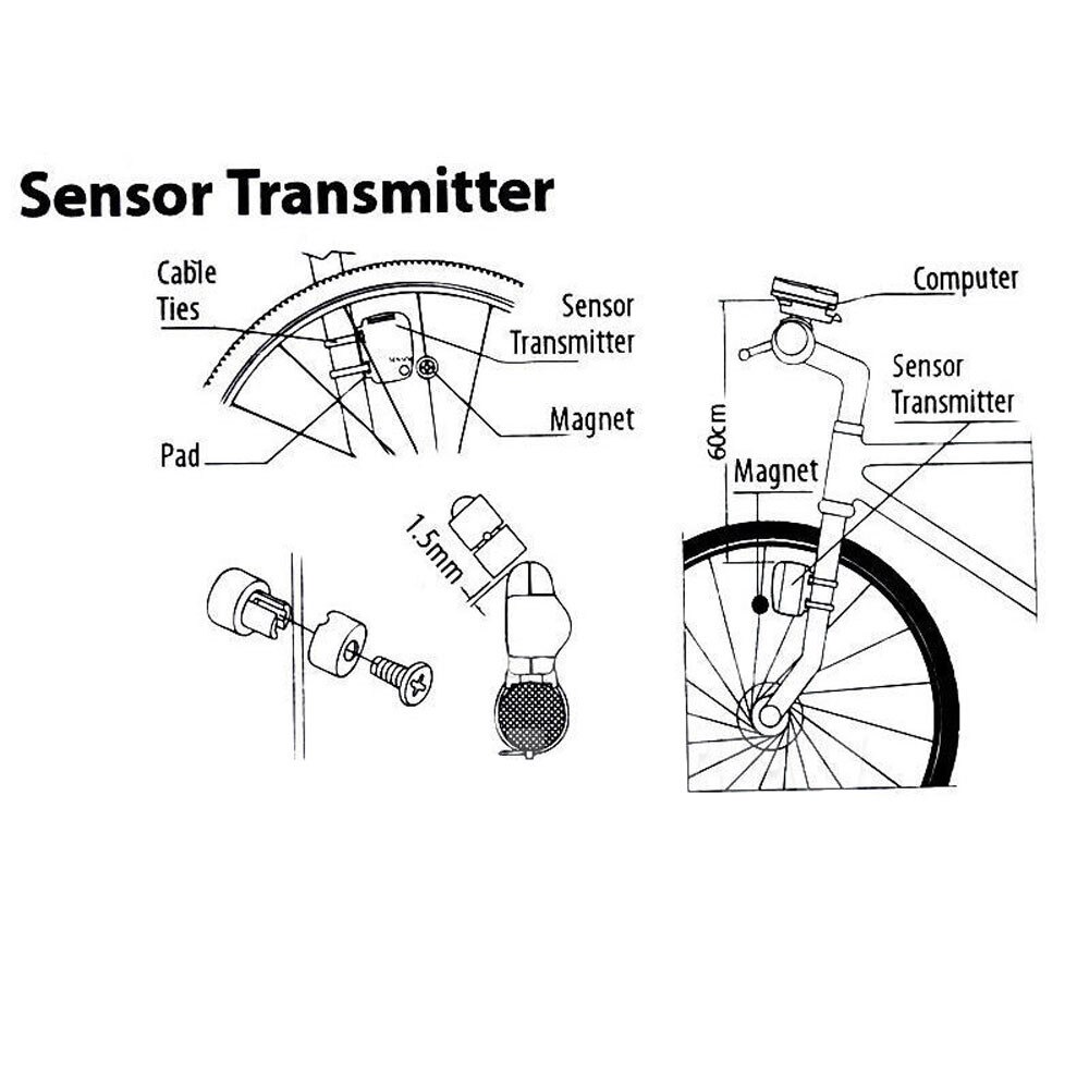 Waterdichte Fiets Snelheidsmeter Draadloze Fiets Meter Computer Kilometerstand Fiets Stopwatch Computer Waterproof30