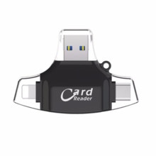 4 in 1 Multifunctionele Kaartlezer Type-C USB Connector OTG HUB Adapter TF Flash Memory Card Reader