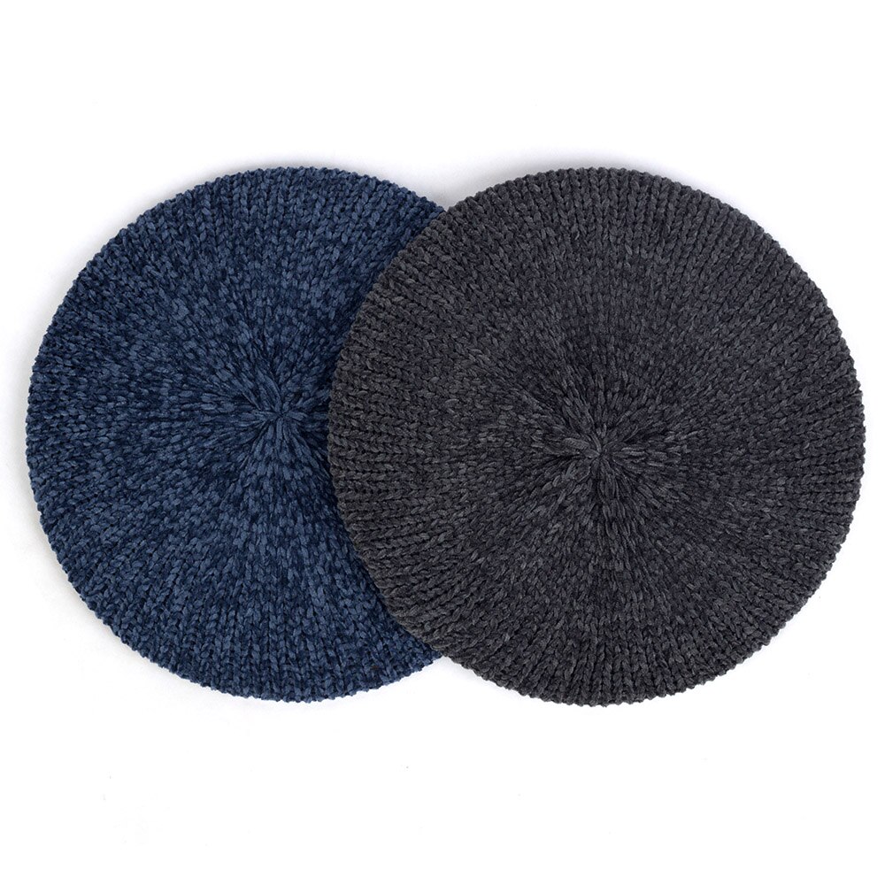 Knitted Wool Hats For Women Lady Winter Berets Spring Casual Warm Hat Female Solid Color Beret Hats Caps