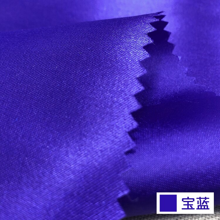 Tela satinada transpirable de 59 pulgadas de ancho, para caja de , Material de rendimiento para forro de ropa: Sapphire Blue