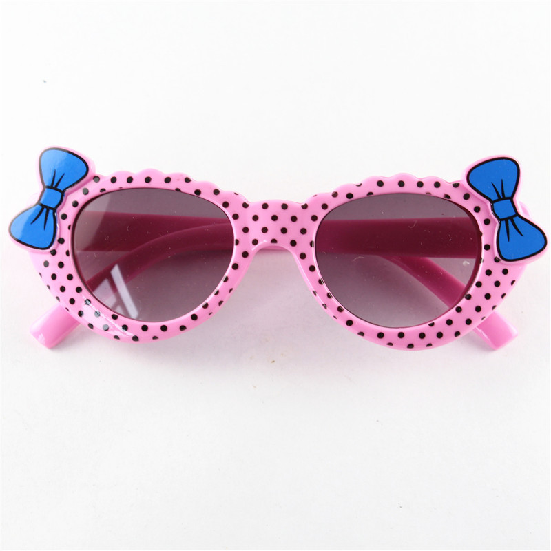 1PC Girls Boys Sunglasses Toddler Eyewear Cartoon Bow Anti UV Eyeglasses Children Baby Kids