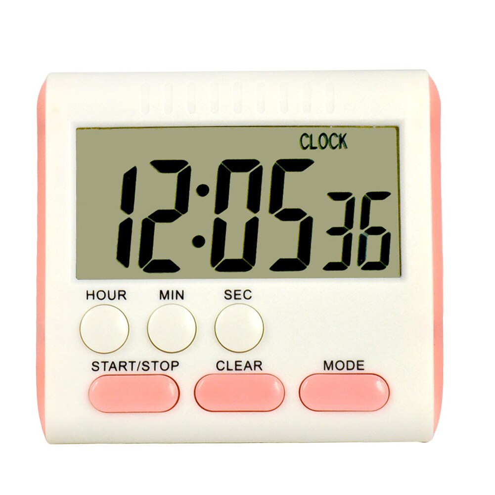 Magnetic Large LCD Digital Kitchen Timer with loud Alarm Count Up& Down Clock to 24 Hours