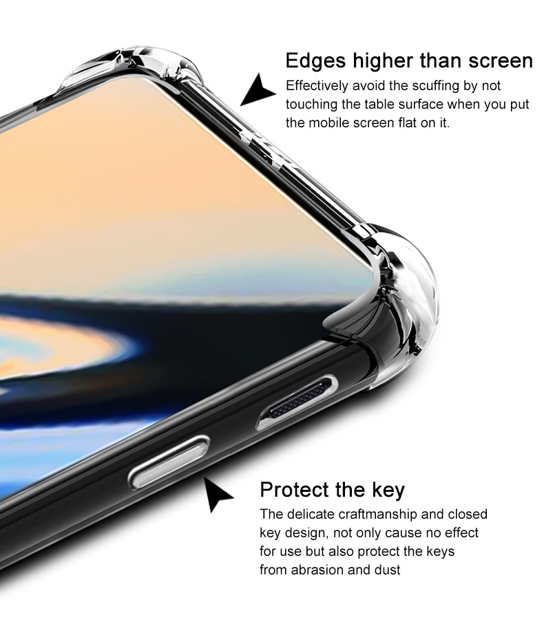 Funda a prueba de golpes con cojín de aire Oneplus Nord N200 CE N100 N10 5G 8T 8 7 7T 9 Pro 6 6T 5 5T 3 3T funda Airbag de silicona TPU para teléfono