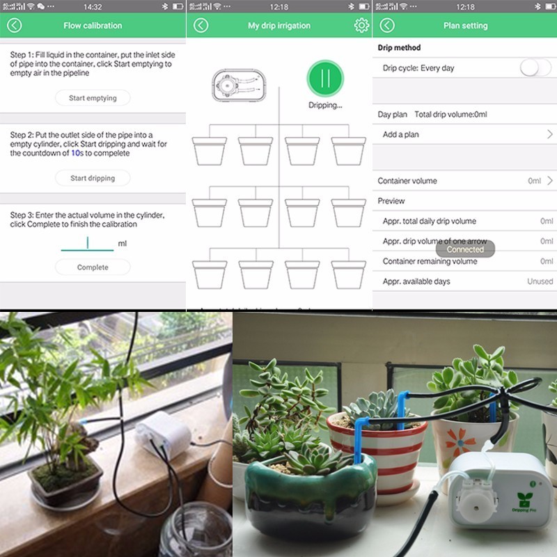 Mobile Phone Control Intelligent Garden Automatic Watering Flower Device Succulents Drip Irrigation Tool Water Pump Timer System