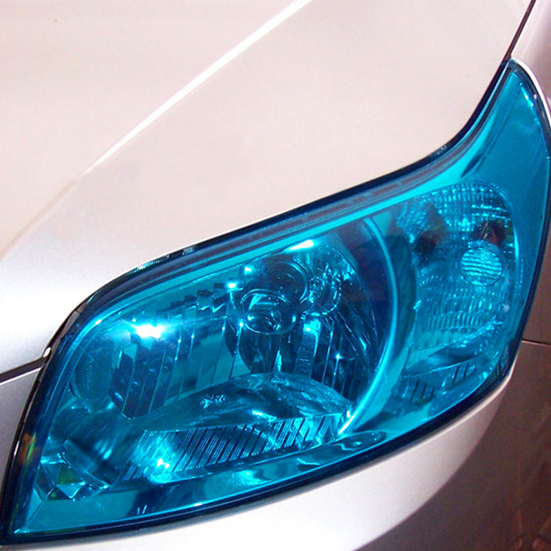 Universal Auto Headlight Protective Film Kit - UV Resistant Vinyl Wrap for Headlights & Taillights, Multi-Color Tint, Scratch