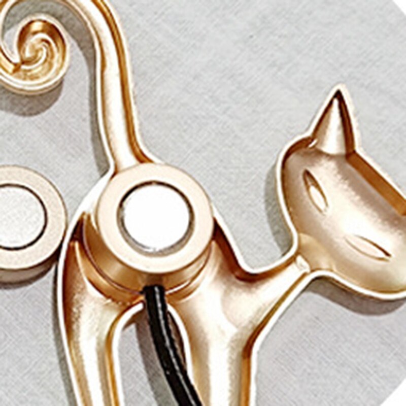 Embrasses de rideaux solides en forme de chat, cordes, Accessoires, tringles à rideaux