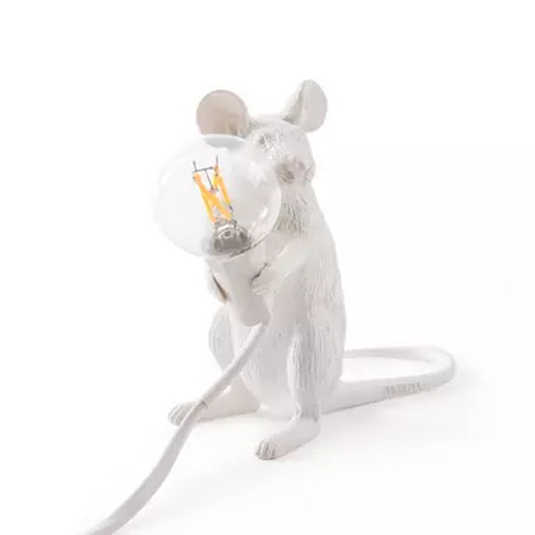 Seletti moderne harpiks mus bordlampe led  e12 mus bordlamper skrivebord nordisk barnerom dekor led nattlys eu/au/us/uk plug