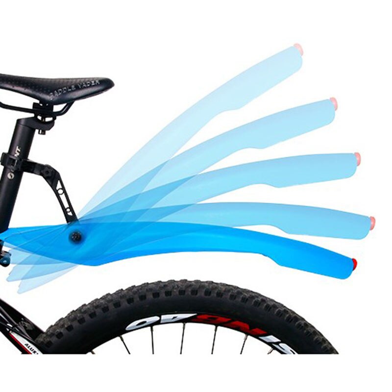 1 Paar Fiets Spatbord Met Led Mtb 24 26 27.5 Inch Voor/Achterwiel: Green