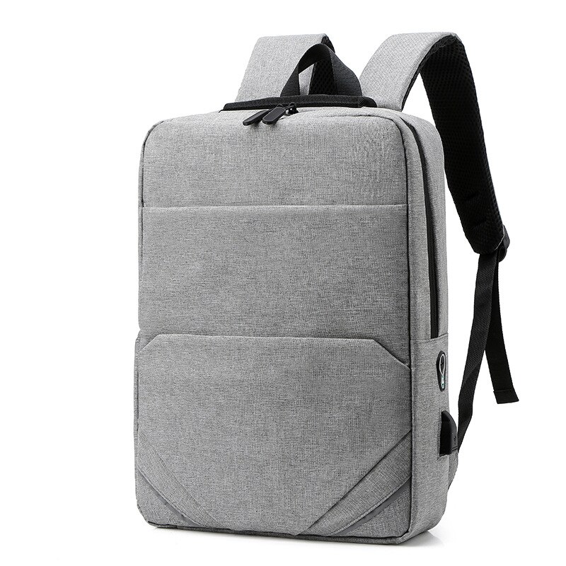 Saco de computador casual masculino coreano mochila moda tendência simples viagem mochila escola estudante saco: Cinza