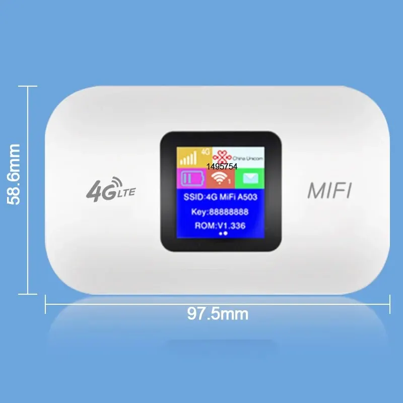 4g lte -reititin langaton wifi kannettava modeemi mini ulkokäyttöön tarkoitettu hotspotti taskukokoinen mifi 150 mbps sim-korttipaikan toistin 3000 mah