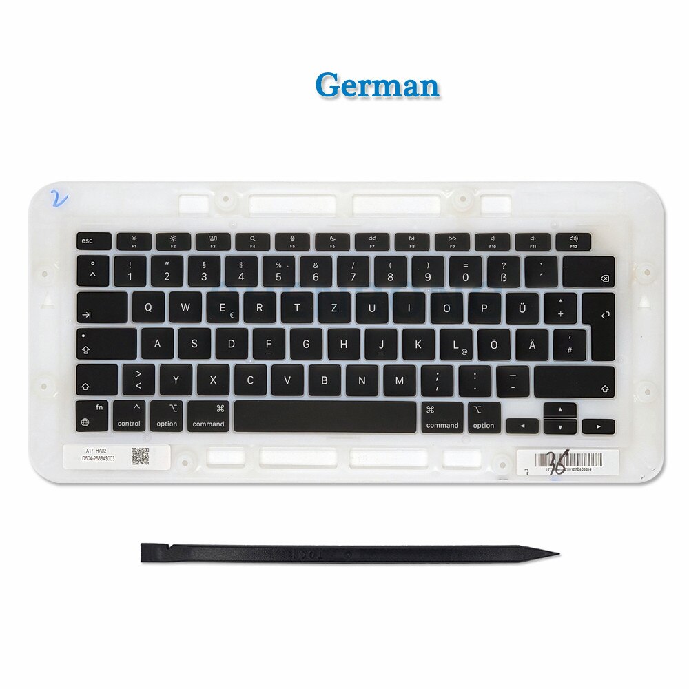 Laptop A2337 Keycaps Keys Cap US*French*Russian*Spanish For Macbook Air Retina 13" M1 A2337 Key Cap Keyboard EMC 3598: BROWN