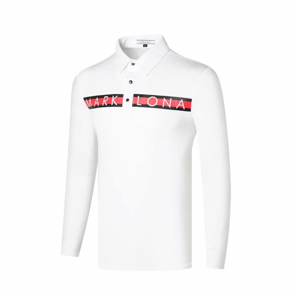 Höst golf långärmad golftröja för män