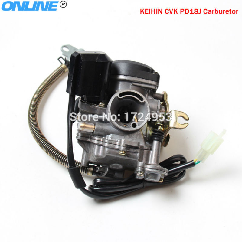 Keihin CVK PD18J 18mm Carburetor Fit Motorcycle GY6 50cc Scooter Moped PD18 Engine 139QMB 139QMA ABM IRBIS BAJA