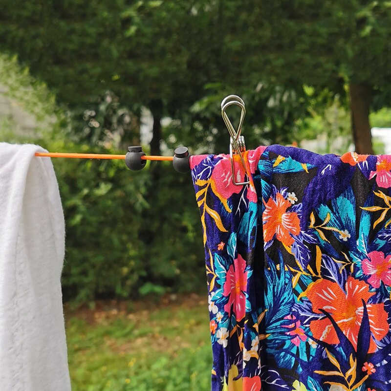 8m Retractable Clothesline Portable Windproof Clothes Dry Line Hanging Clothing Rack Rope Outdoor Travel Hotel Clothes Line Box