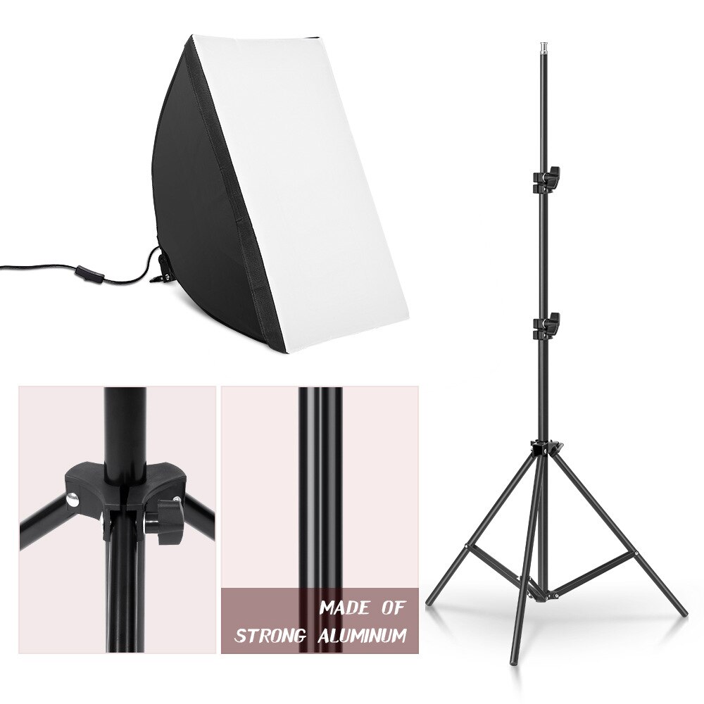 Octagonal Softbox LED Photography Light Kit With Rechargeable