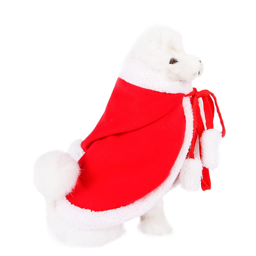Traje con gorro de Papá Noel para cachorro y gato, capa para disfraz de Mascota, ropa de Navidad, vestido de divertido para gato, traje de Navidad