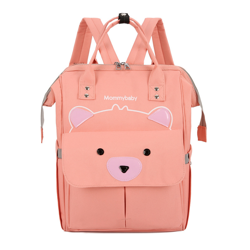 Luiertas Multifunctionele Grote Volume Moeder Moederschap Pakket-Stijl Women's Bag Zwangere Vrouwen Reizen Schouder mother 'S Ba: Cute Bear Pink
