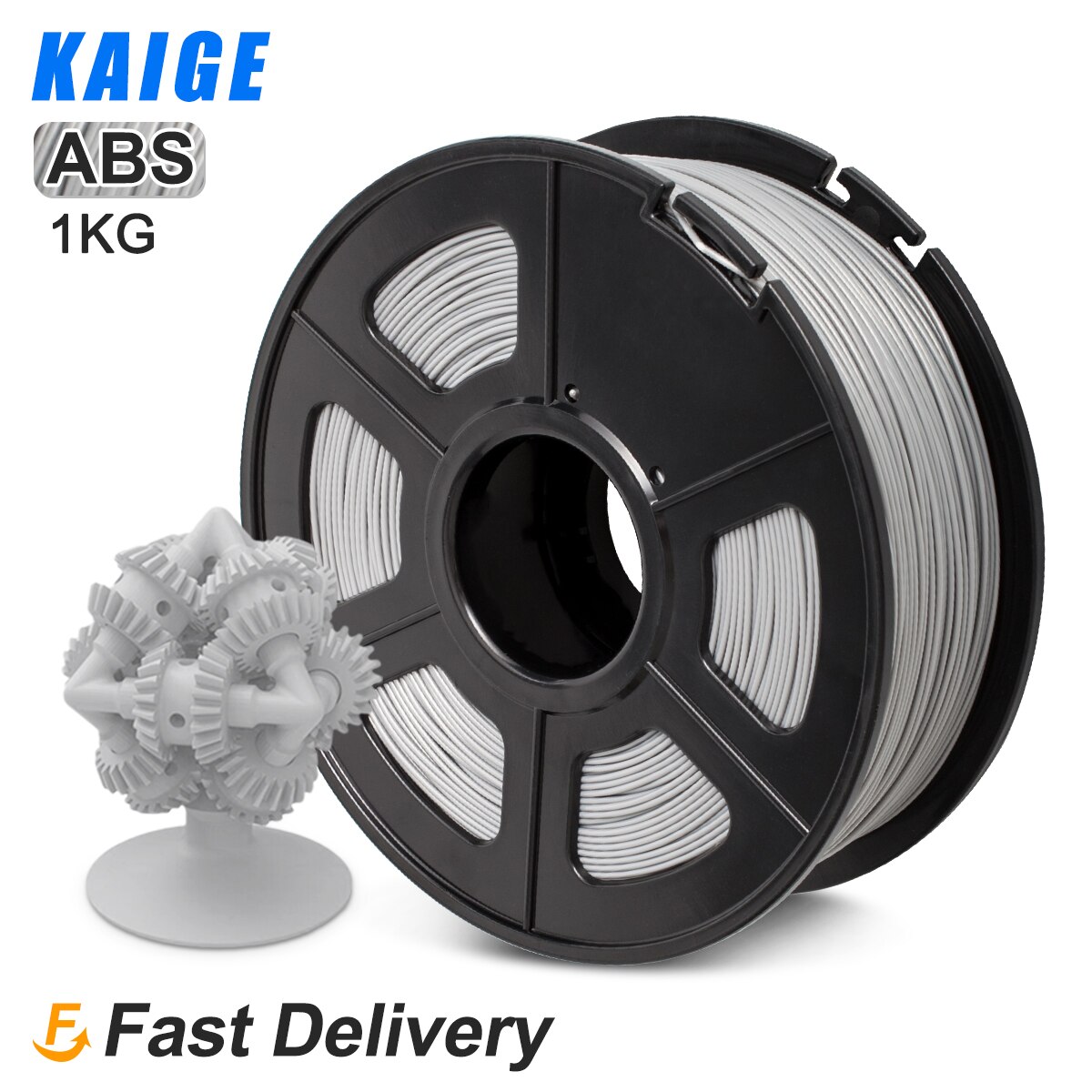 Abs 1.75Mm 3D Printing Filament Zwarte Kleuren Geschikt Voor Hoge Sterkte Tekening Levert: ABS-Silver