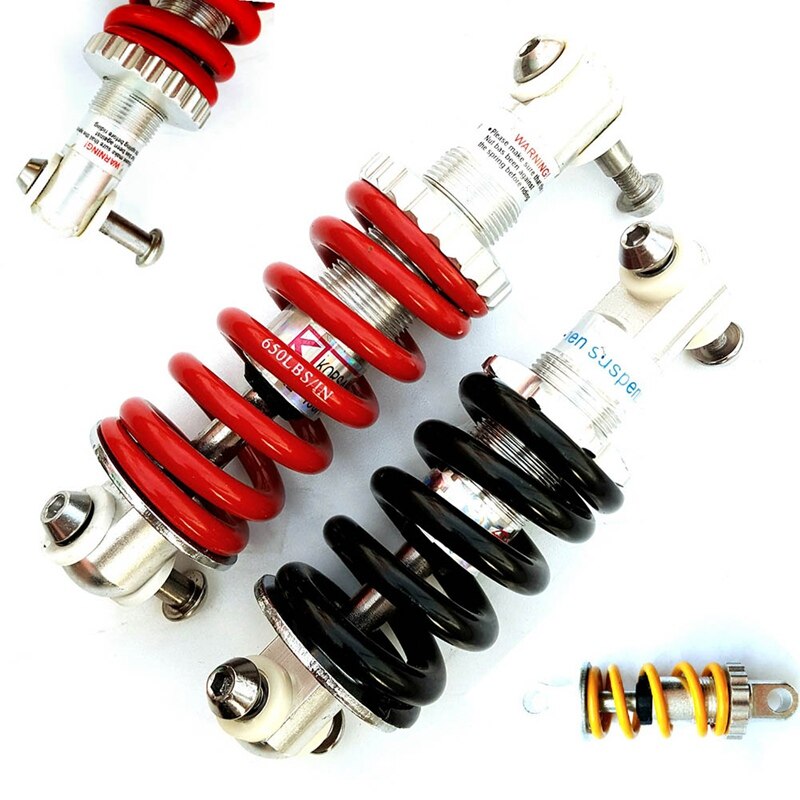 Bicycle Rear Shocks Suspension Bumper Bike Frame Spring Shock Damper Absorber On For MTB Folding Bike 125/150mm