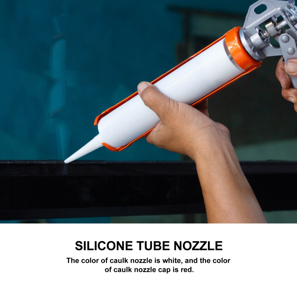 20 pièces Mastic Silicone Buses Calfeutrage Accessoires avec 20 pièces Casquettes