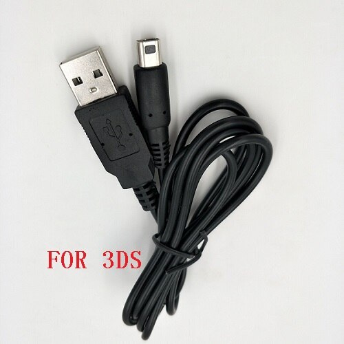 1pc 1.2m svart usb-laddningskabel laddare för/sp/gba/gameboy/nintendo/ds/for nds: För 3ds