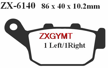 Jeu de plaquettes de frein pour moto, compatible avec KAWASAKI Z 900 Z900 avant et arrière 18 17