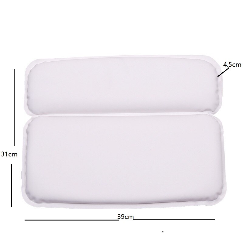 Soft Bath Pillow Thicken SPA Bath Pillow With Suction Cups White Non-Slip Bathroom Pillows For Adult Children Bathroom Supplies