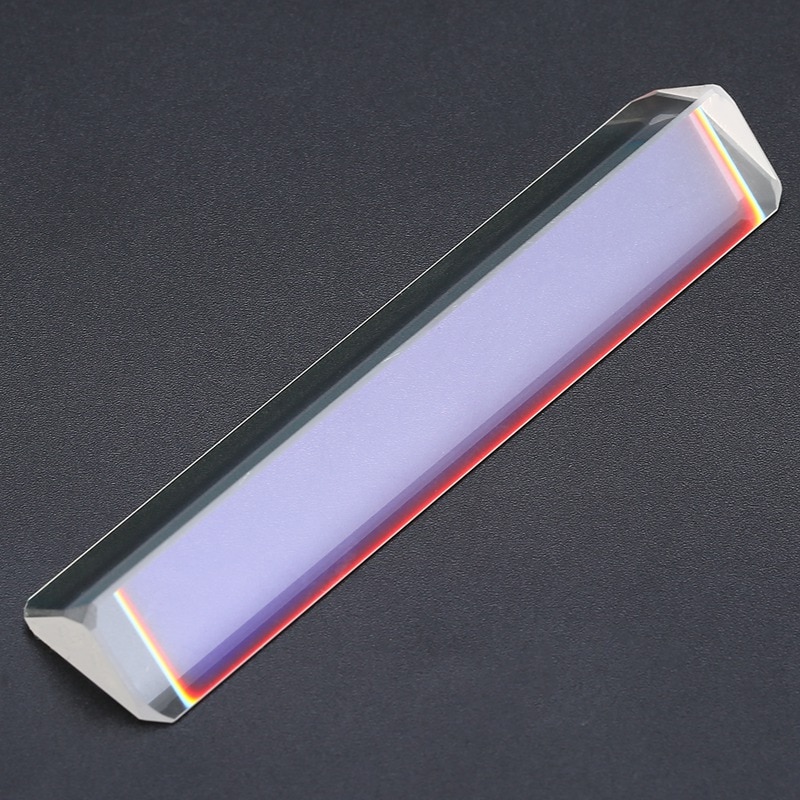 Trekantet prisme optisk glas tredobbelt fysik refraktor undervisning lysspektrum pædagogisk undervisningsværktøj glas