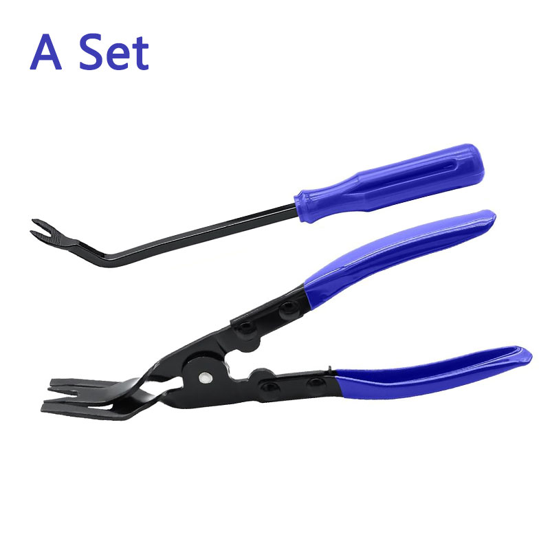 Car Headlight Repair Installation Tool Trim Clip Removal Pliers Van Door Panel Fascia Dash Upholstery Remover Tools Kit: WHITE