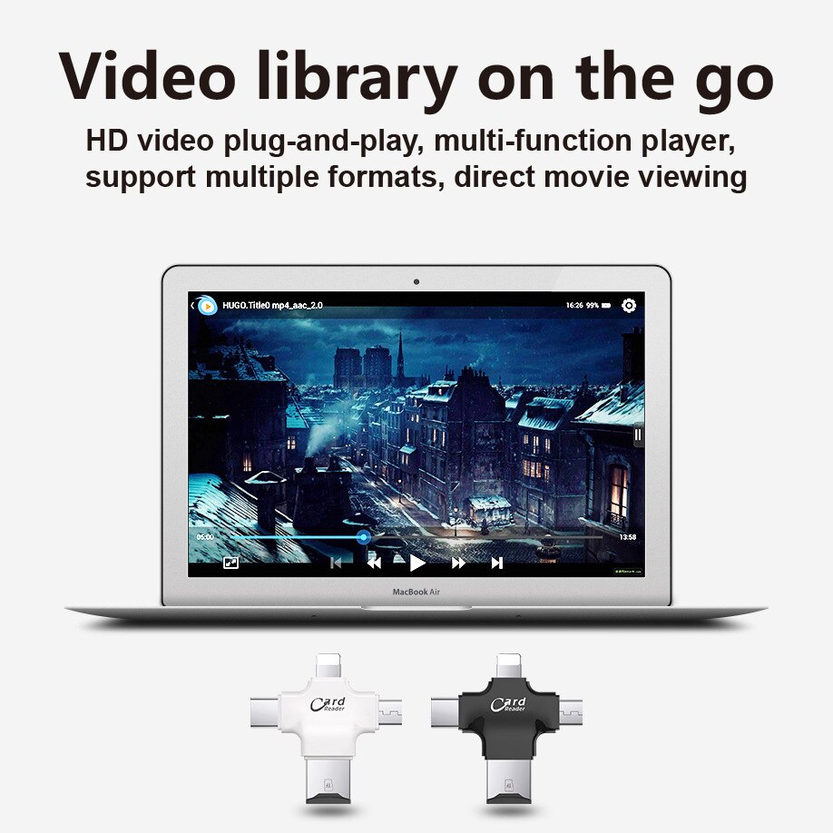 Lecteur 7 carte lightning, clé usb otg 6 carte mémoire microsd tf 5s adaptateur pour 8 x s6 s7 5 edge