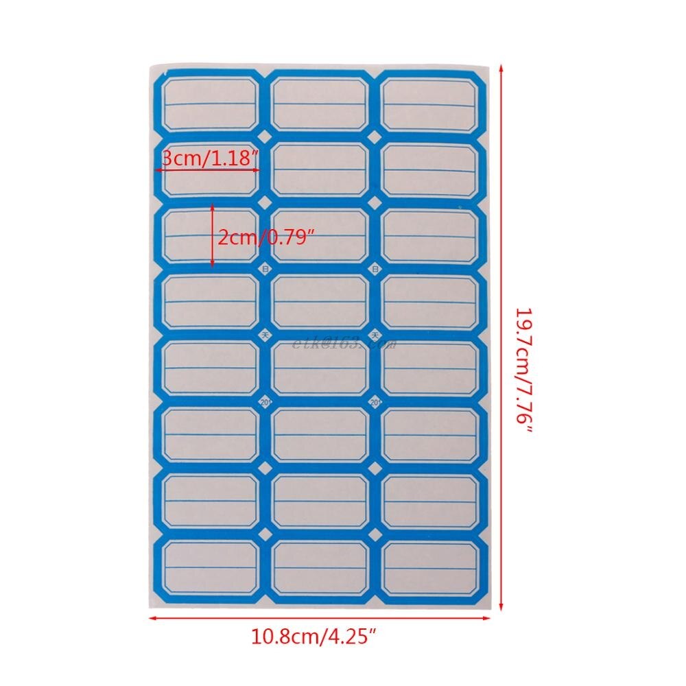 240 Stuks Zelfklevende Sticky Blank Label Papier Label Kan Worden Ingedeeld