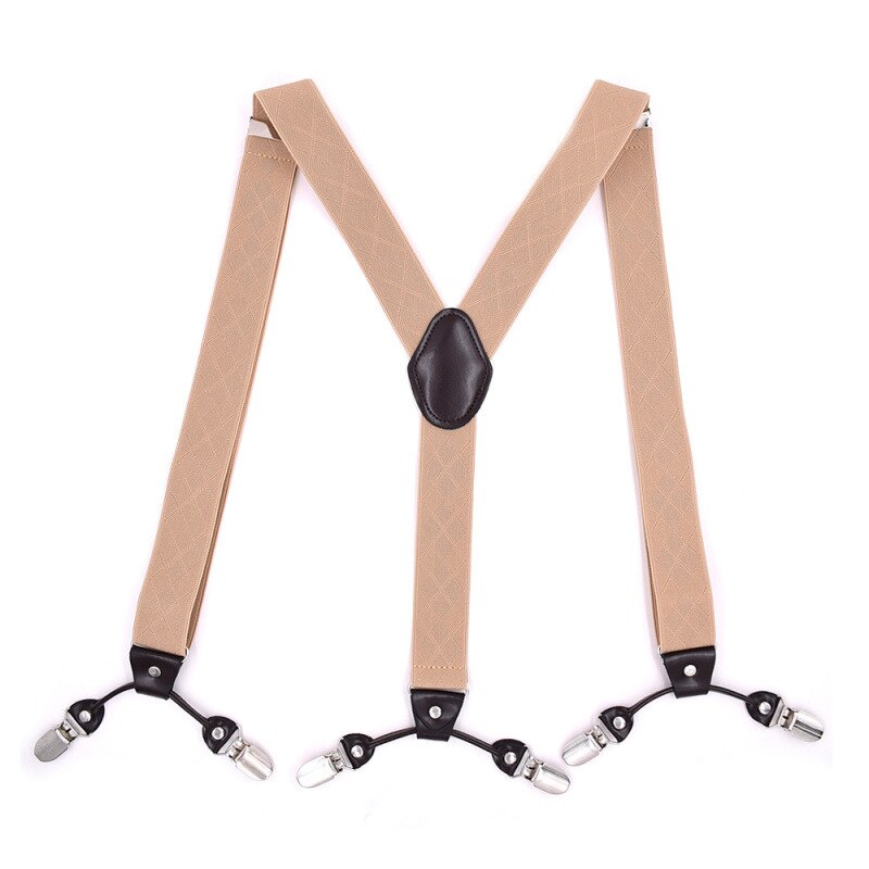 Chocolate Brown Leather Burgundy LARGE Braces - Le Colonel - Foto 7