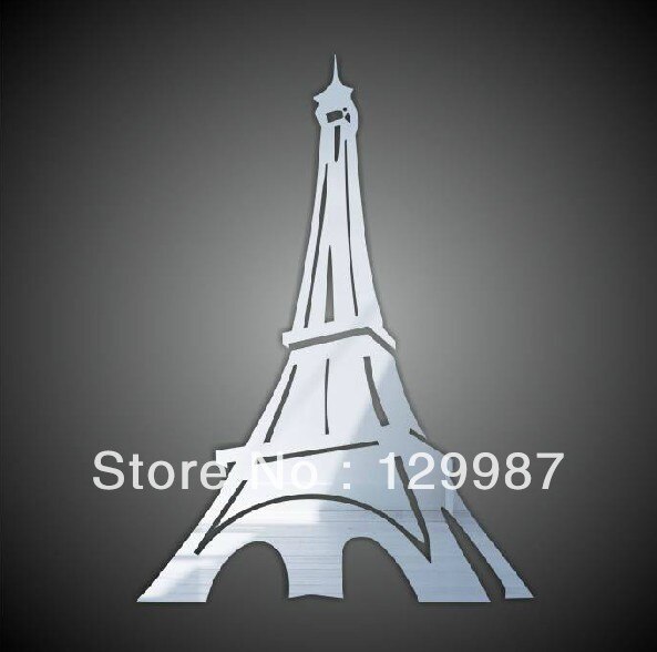 acrylic Eiffel Tower three-dimensional wall stickers