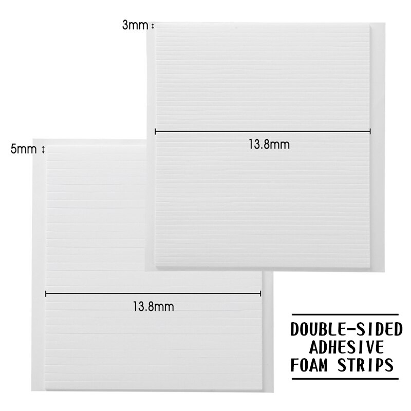 6pcs 3D Sheets White Sticky Foam Dots Double Sided Adhesive Foam Strips Sheets , for Scrapbook Crafting DIY Crafts