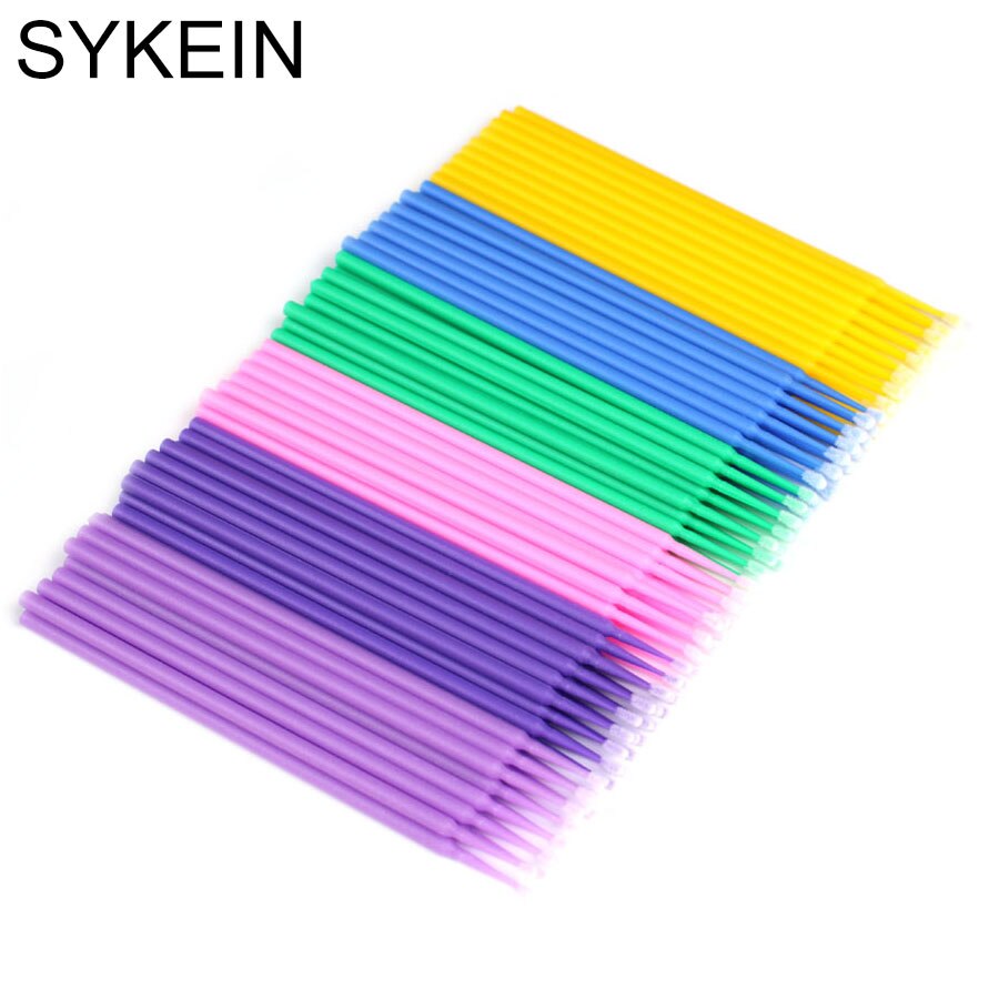 50/100pcs Disposable Micro Brushes Applicators Micro Brush Dentistry Odontologia Extension Cleaning Swabs Lash Lift Glue Remover