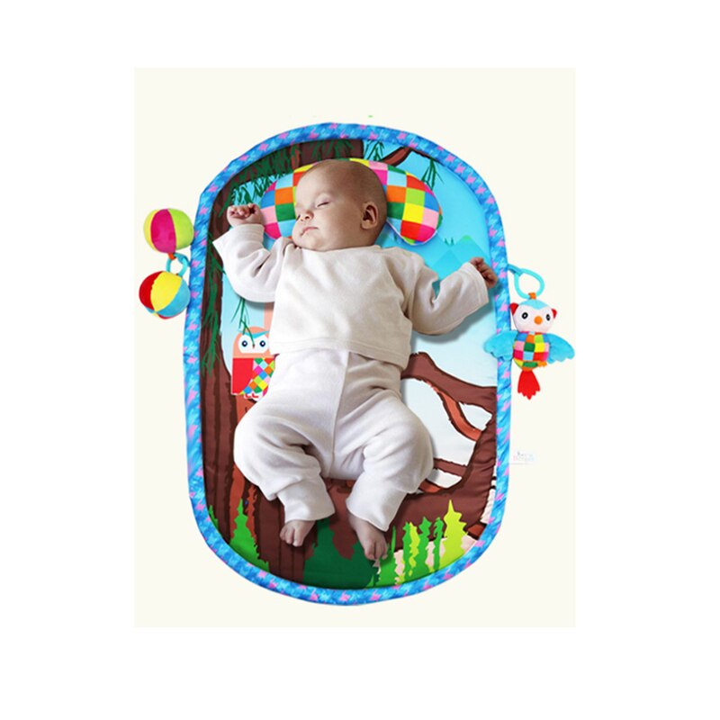 Baby speelmat katoenen baby's buiktijd speelmat speelgoed peuter activiteiten speelcentrum mat ondersteuning