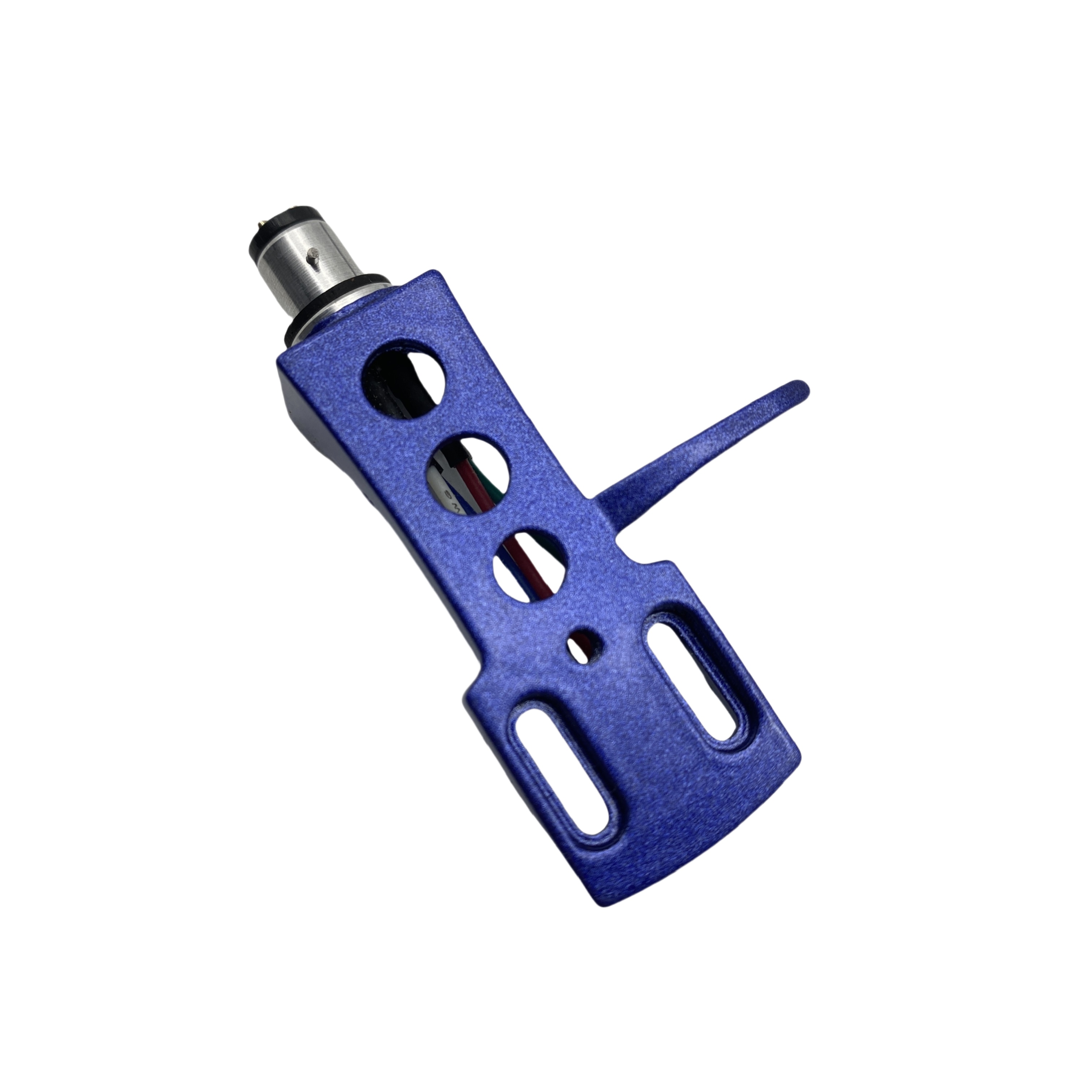 Universal HiFi DJ LP tocadiscos montaje en cubierta aleación de aluminio chapado en oro conector de 4 pines incluye cables-tres colores disponibles: Azul cielo