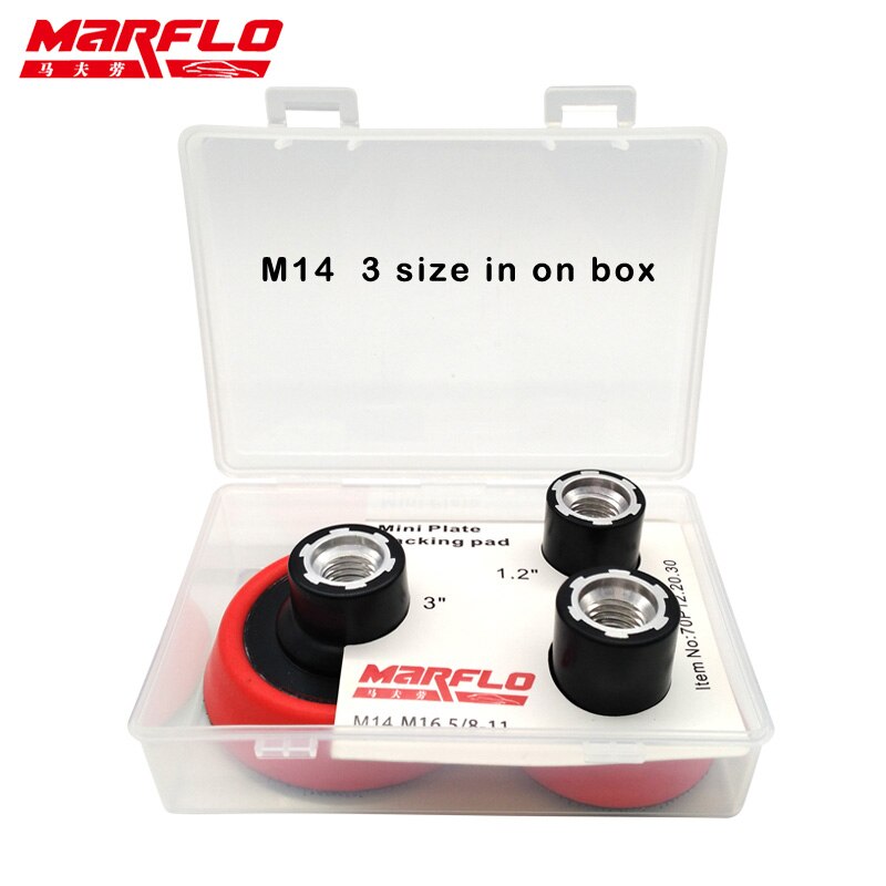Marflo ponçage support plaque support tampon M14 filetage M16 5/8-11 T1.2 "2" 3 "3 taille dans un emballage: M14 3 in 1