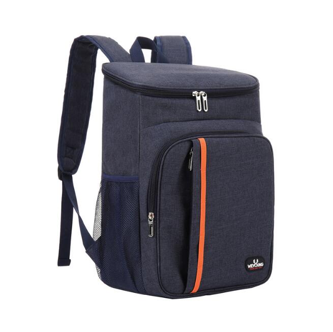 Rugzak Schouder Isolatie Zak Outdoor Ice Pack Verdikking Isolatie Rugzak Waterdichte Picknick Tas: Blauw