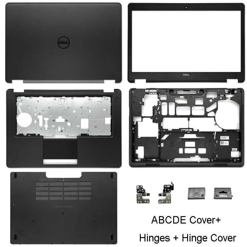 LCD Back Cover For Dell Latitude E5450 5450 Front Bezel Hinges Palmrest Bottom Base Case Door Cover 0JX8MW A144N1 0T56G8