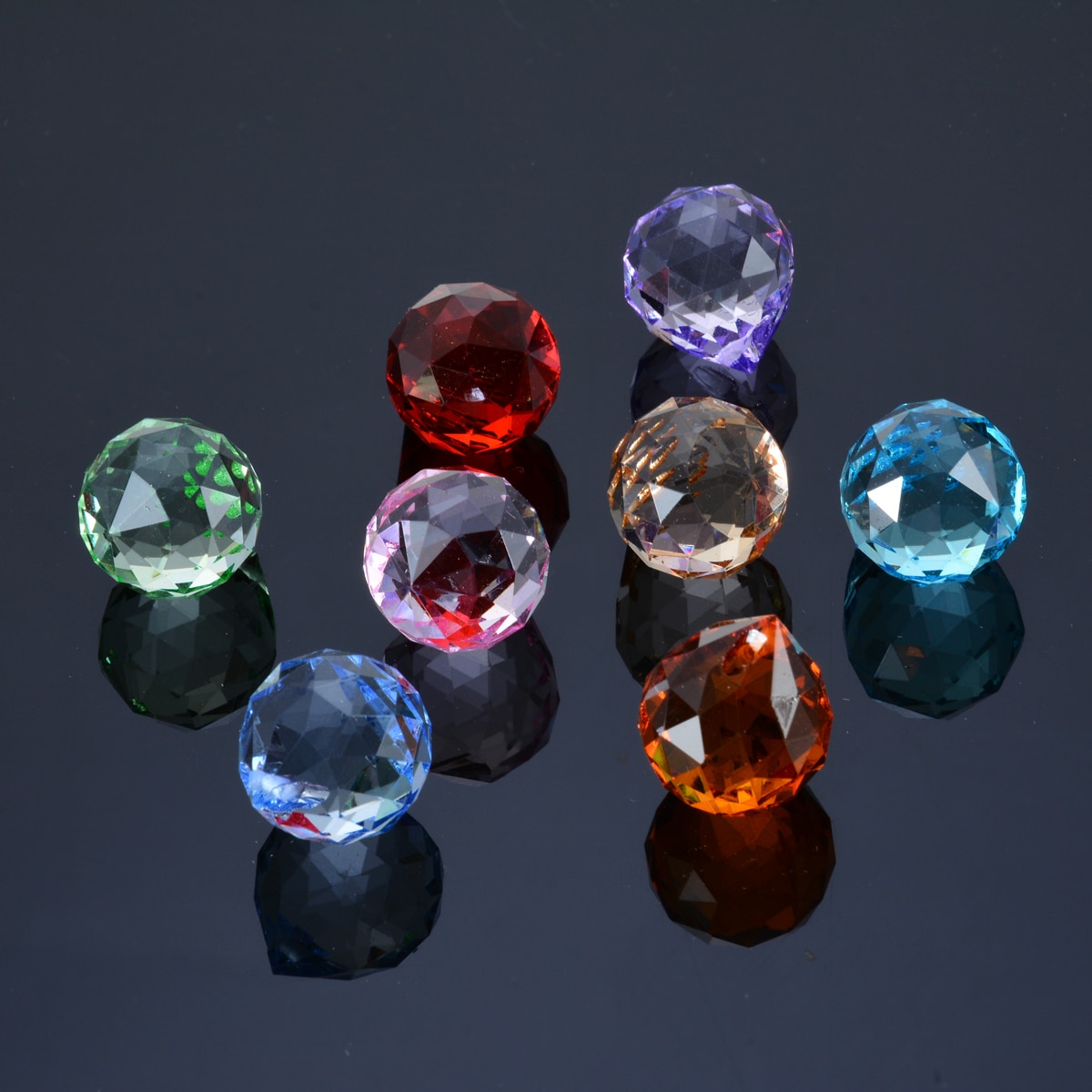 8 Pcs Kristallen Kroonluchter Onderdelen Haning Glazen Prisma &#39;S Rainbow Suncatcher Hangers voor Light Lamp Kroonluchter Hangers