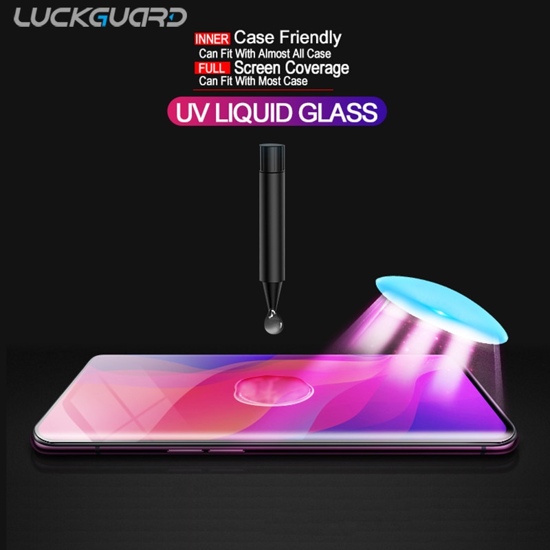 Full Glue Curved UV Liquid Tempered Glass For Samsung Galaxy S8 S9 S10 Plus S20 Ultra Note 8 9 10 Screen Protector Case Film