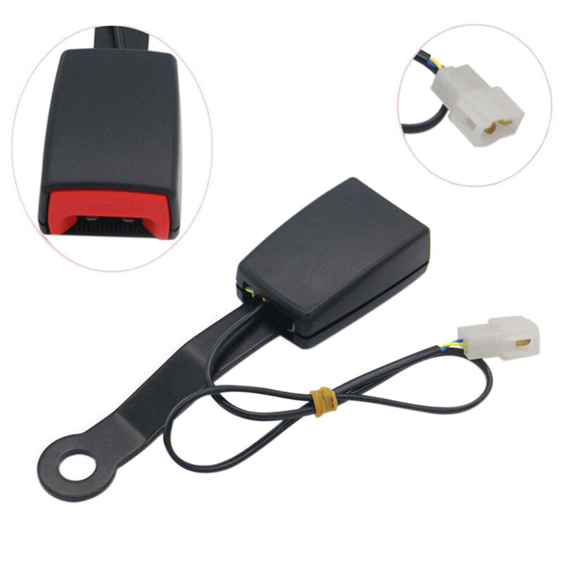 Universal- Auto Sicherheitsgurt Verlängerung Sicherheit Sicherheitsgurt Buchse Stecker Stecker Auto Sicherheitsgurt Zubehör mit Warnkabel Schwarz 7/8"