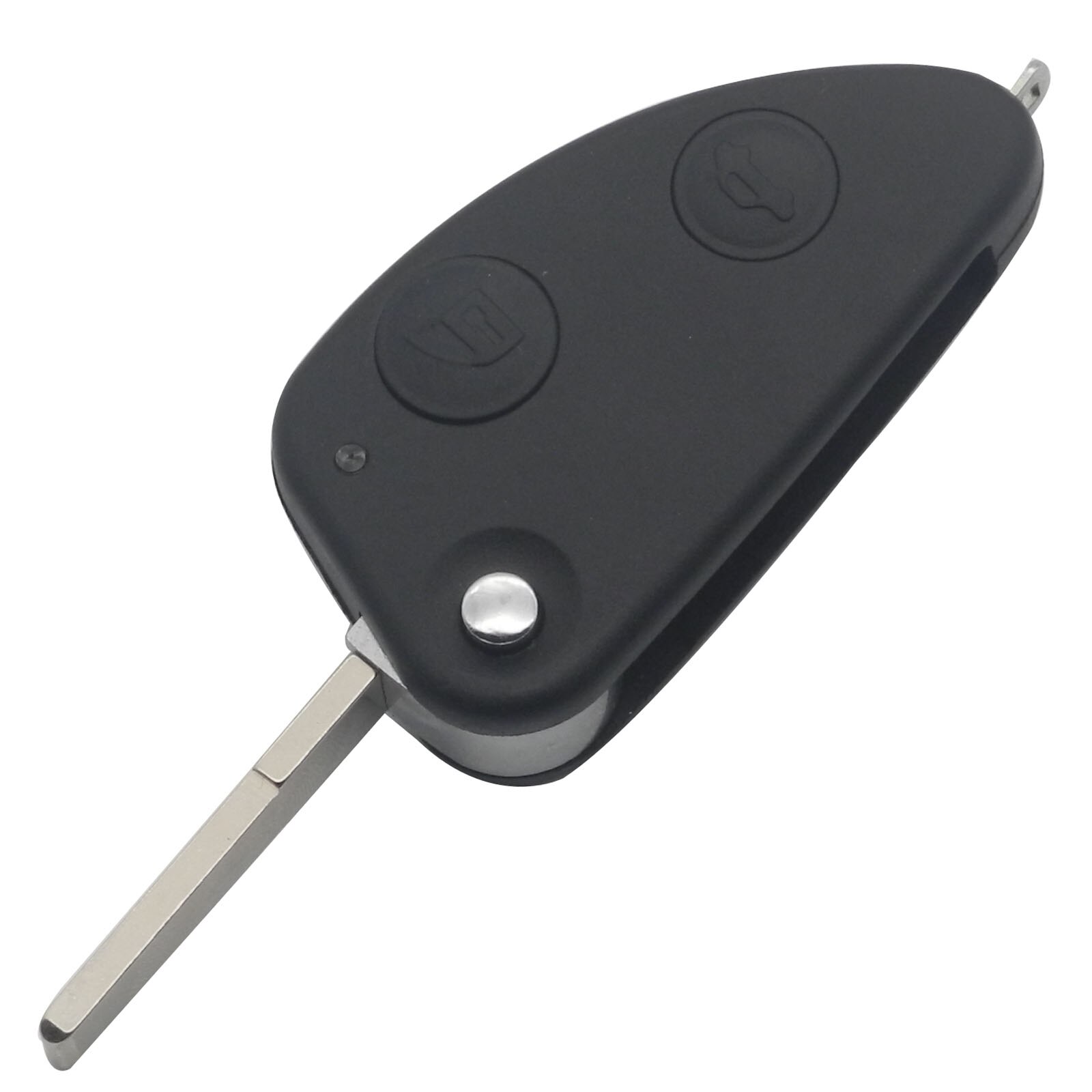 Jingyuqin 3 Knoppen Afstandsbediening Auto Sleutel Shell Fob Voor Alfa Romeo 147 156 166 Gt Ongecensureerd Blade Vervanging Flip Vouwen key Case Cover