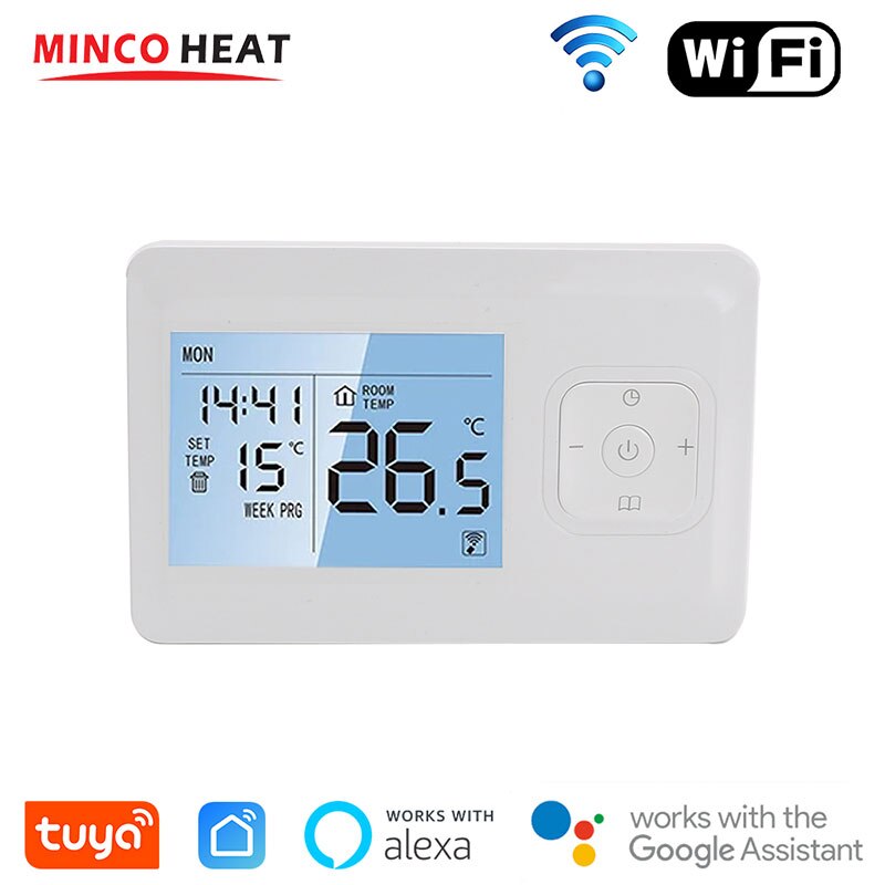 Smart WiFi Touch Thermostat Temperature Wireless Controller for Wall Boiler Battery Powered Heating Thermostat For Gas Boiler