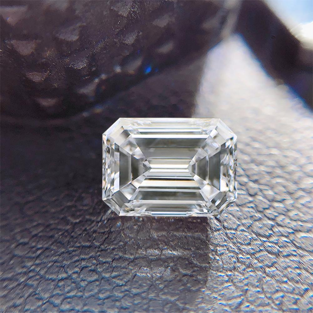 Szjinao prawdziwe 100% kamienie szlachetne luzem Moissanite kamień 0.5ct 3*5MM D kolor VVS1 szmaragdowy oszlifowany diament laboratorium nieokreślony na diamentowy pierścionek