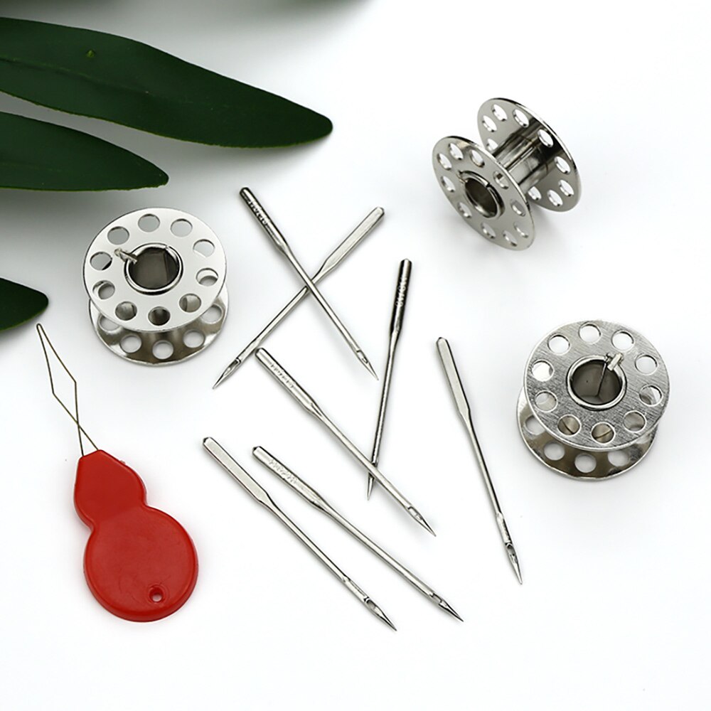 50pcs/Set Silver Sewing Machine Needles Overlock Sewing Machine Needles For Singer Janome Juki Also Fit Old Sewing Machine